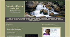 Desktop Screenshot of cartwrightfuneralhome.com